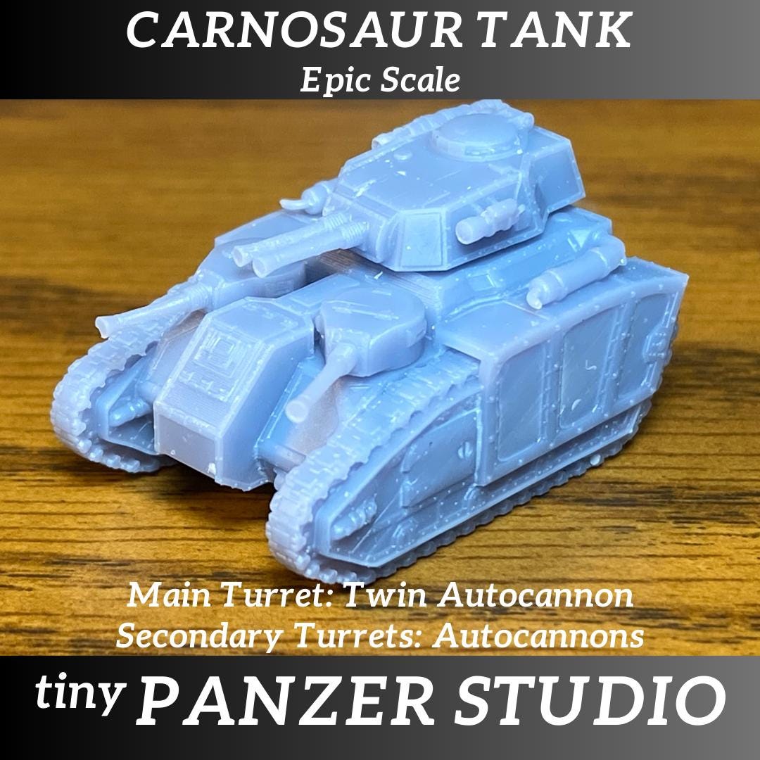 2x Carnosaur Battle Tank (epic scale/8mm)