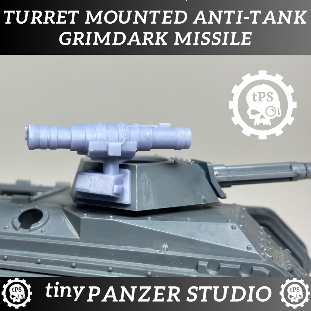 Anti-tank Grimdark Missle (ATGM) for Transport Turrets - Digital STL download