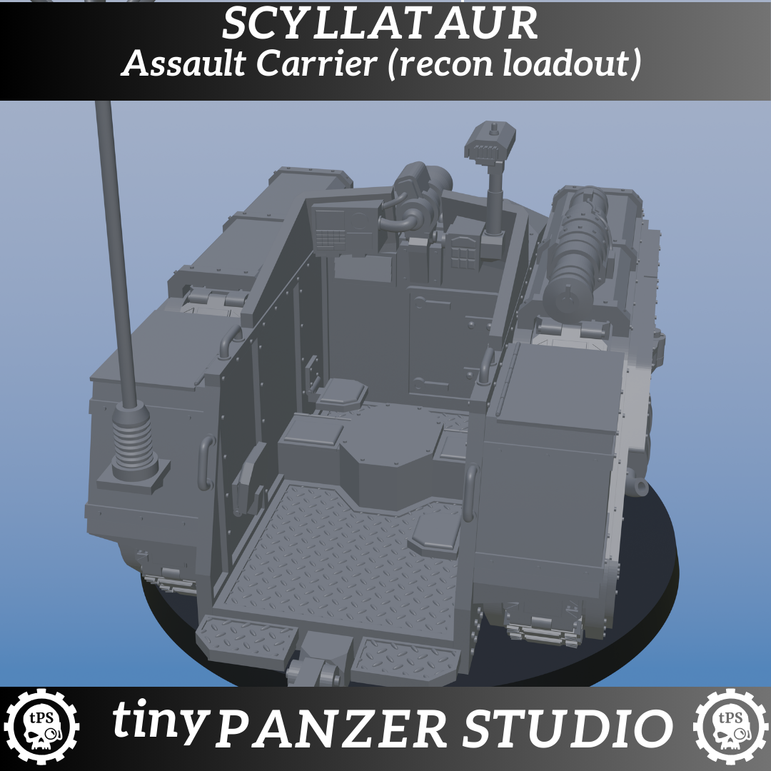 Scyllataur Assault Carrier and Artillery Tractor - Digital STL download