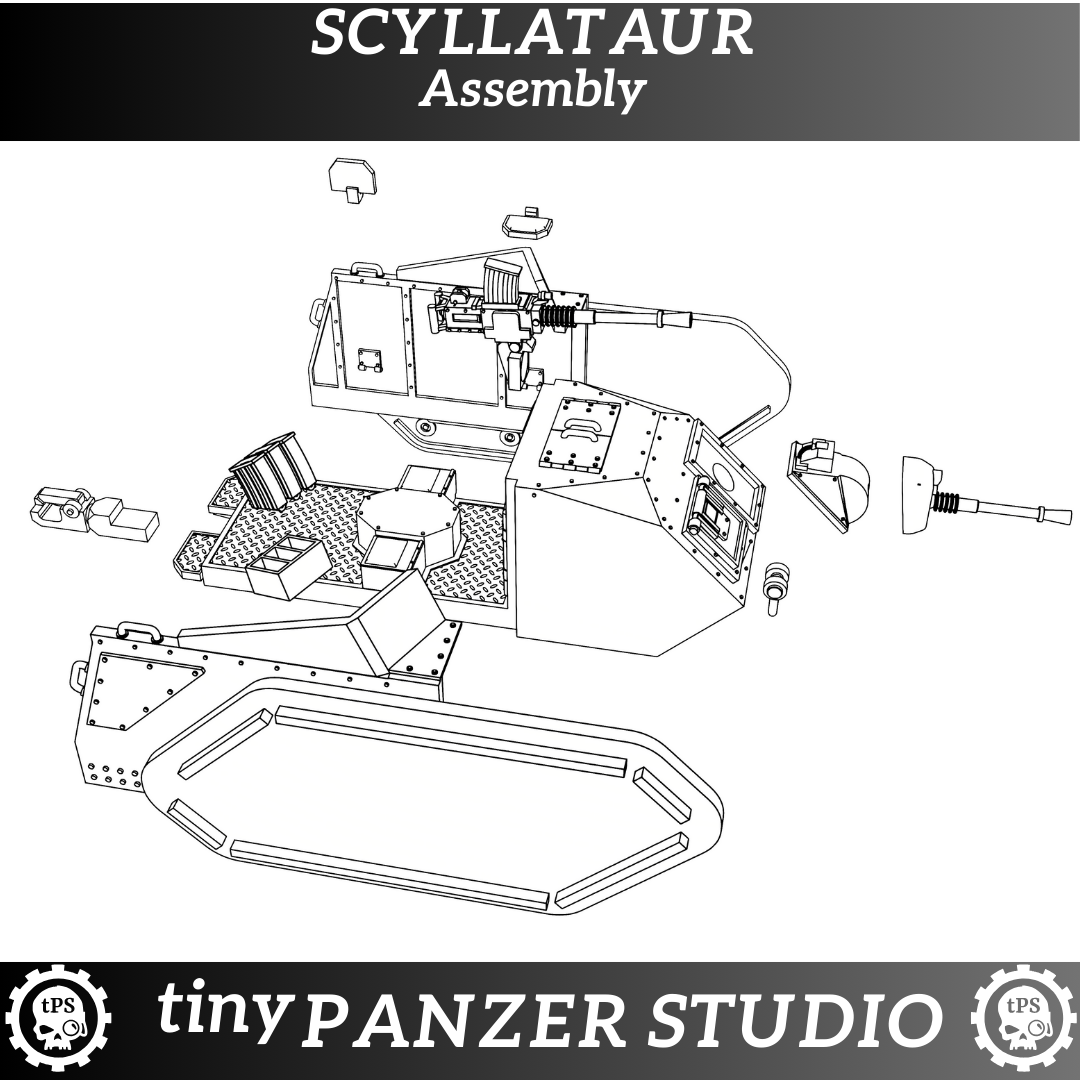 Scyllataur Assault Carrier and Artillery Tractor - Digital STL download