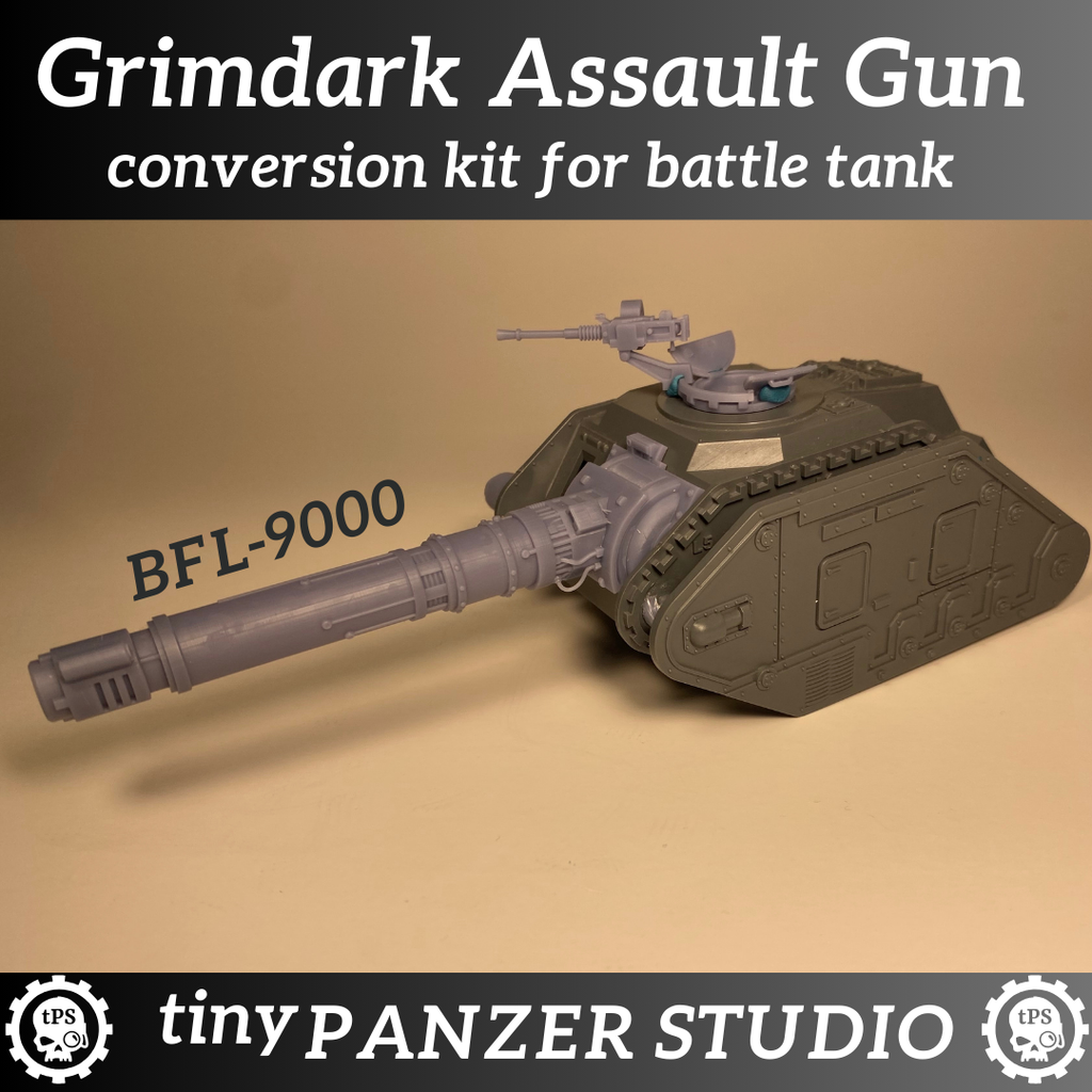 Assault Gun Conversion Kit for Grimdark Battle Tank