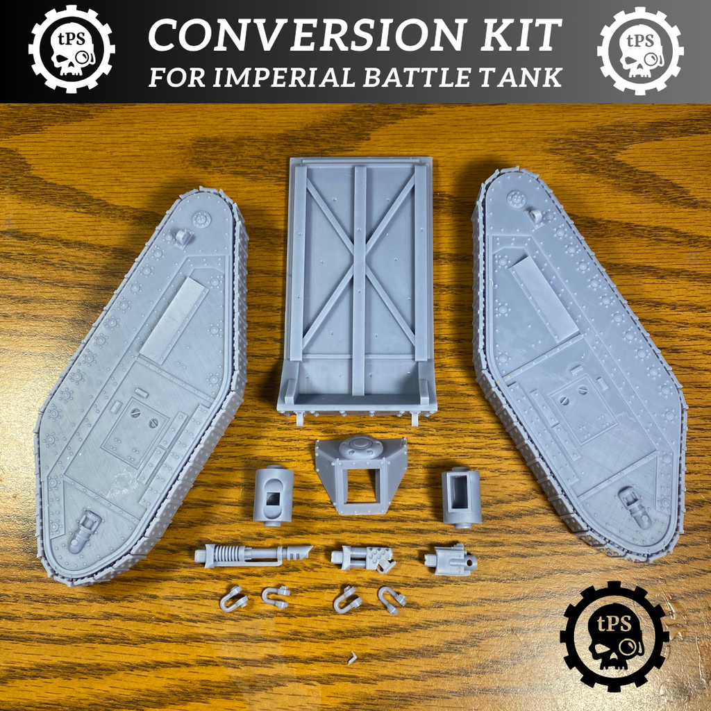 Conversion sides, lower hull, & front Weapon Mount for Imperial Battle Tank