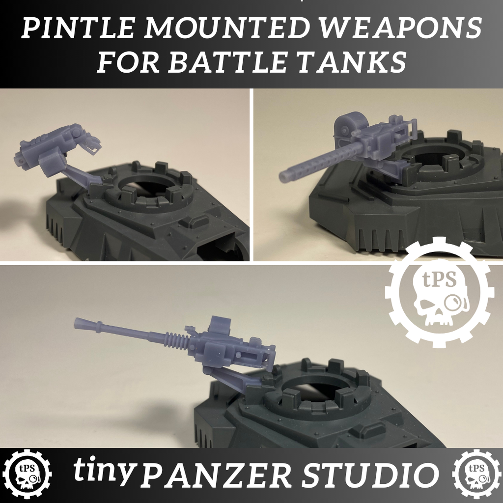 Pintle mounted weapons for Battle Tanks (set of 3)