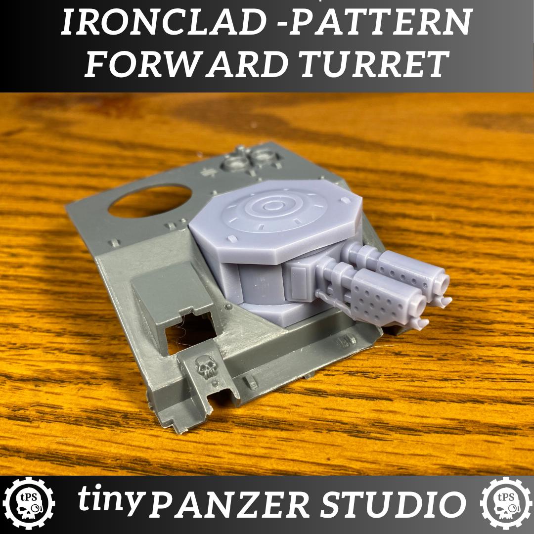 Ironclad Pattern Forward Turret for heavy space transport tank