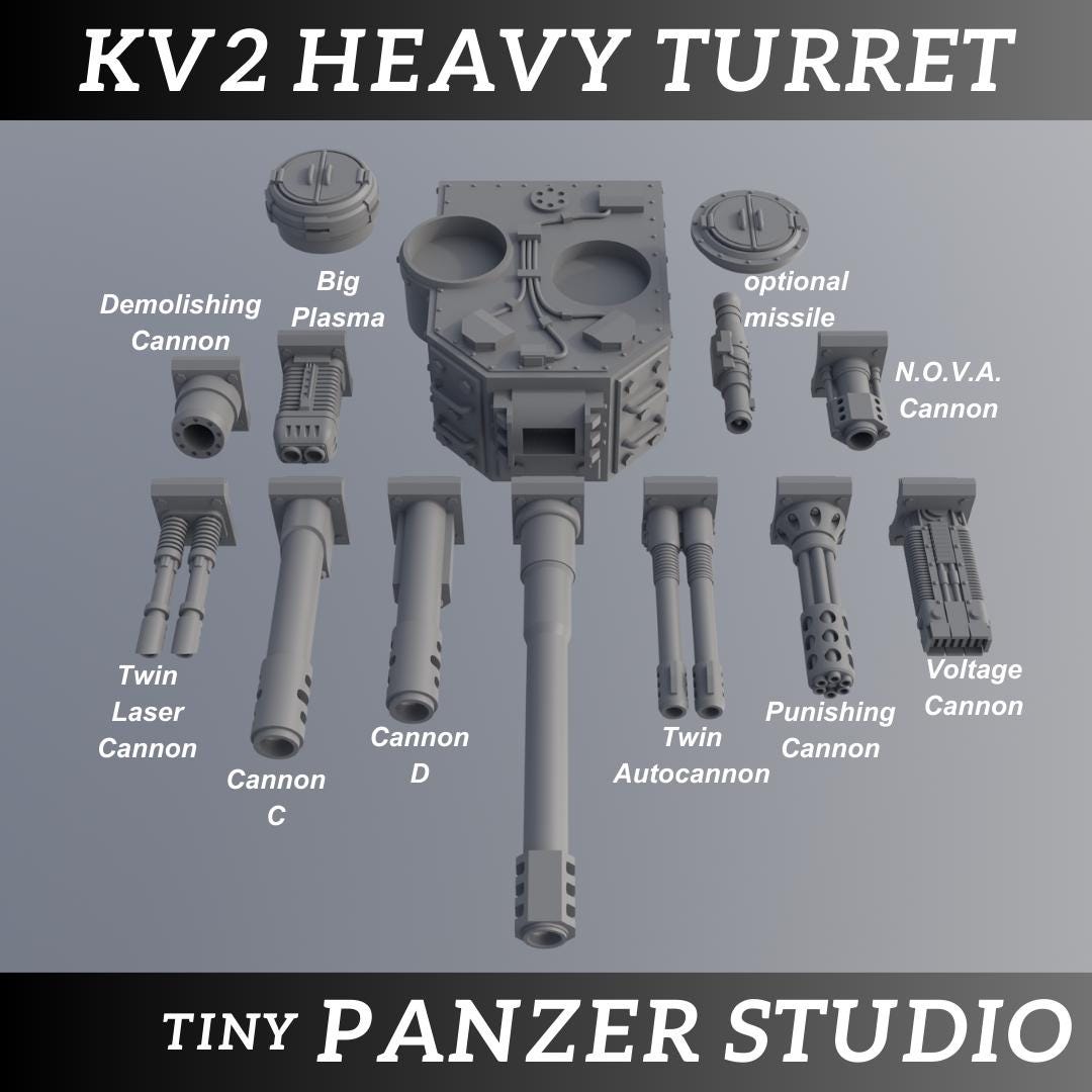 Grimdark KV2 Heavy Turret