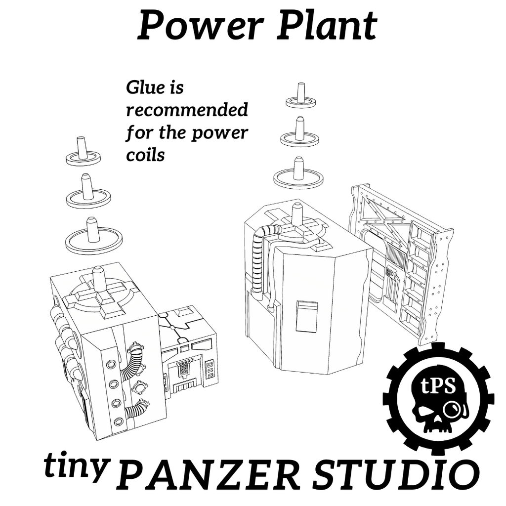 STL files - grimdark power plant (Digital Item)