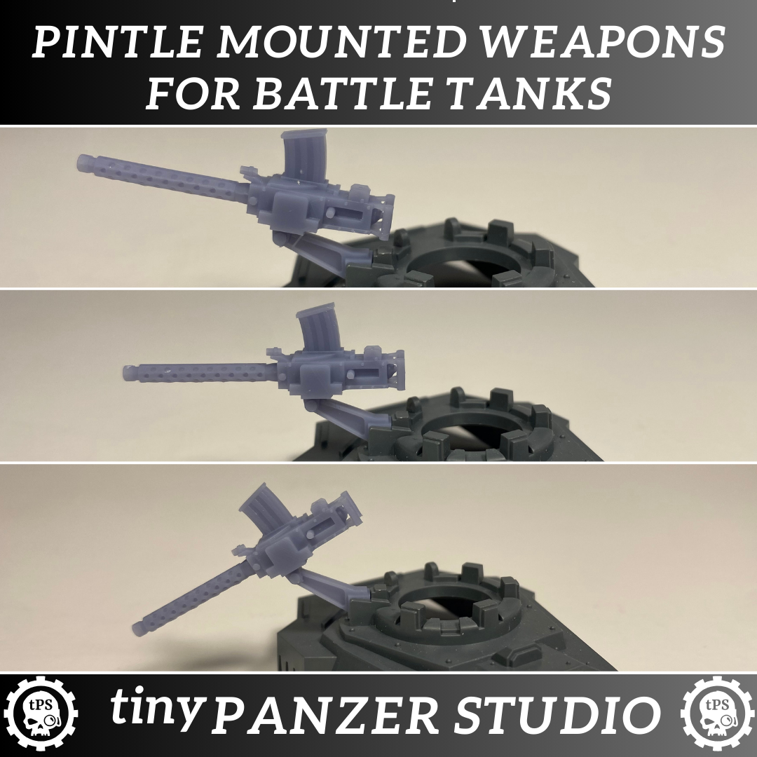 Pintle mounted weapons for Battle Tanks (set of 3)