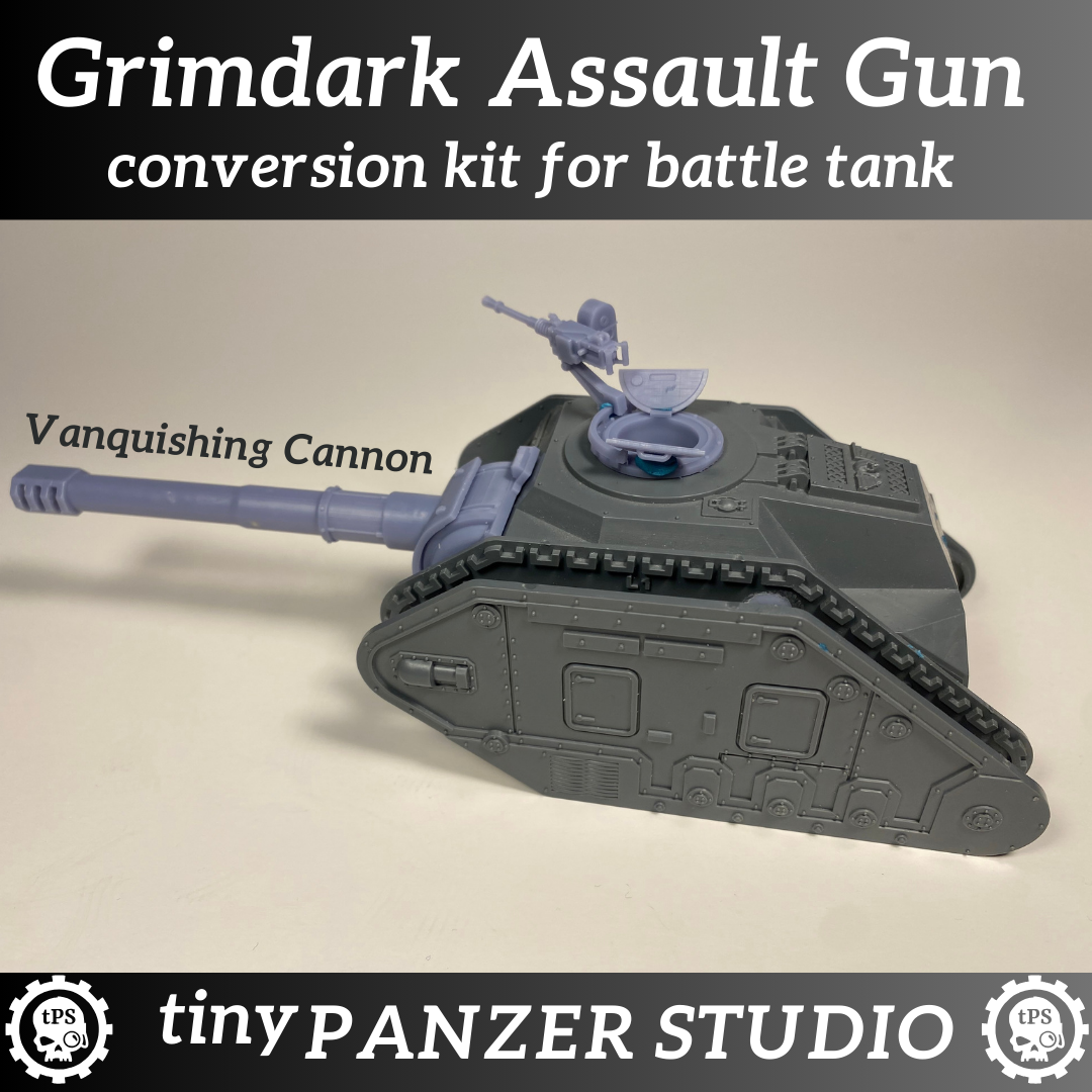 Assault Gun Conversion Kit for Grimdark Battle Tank