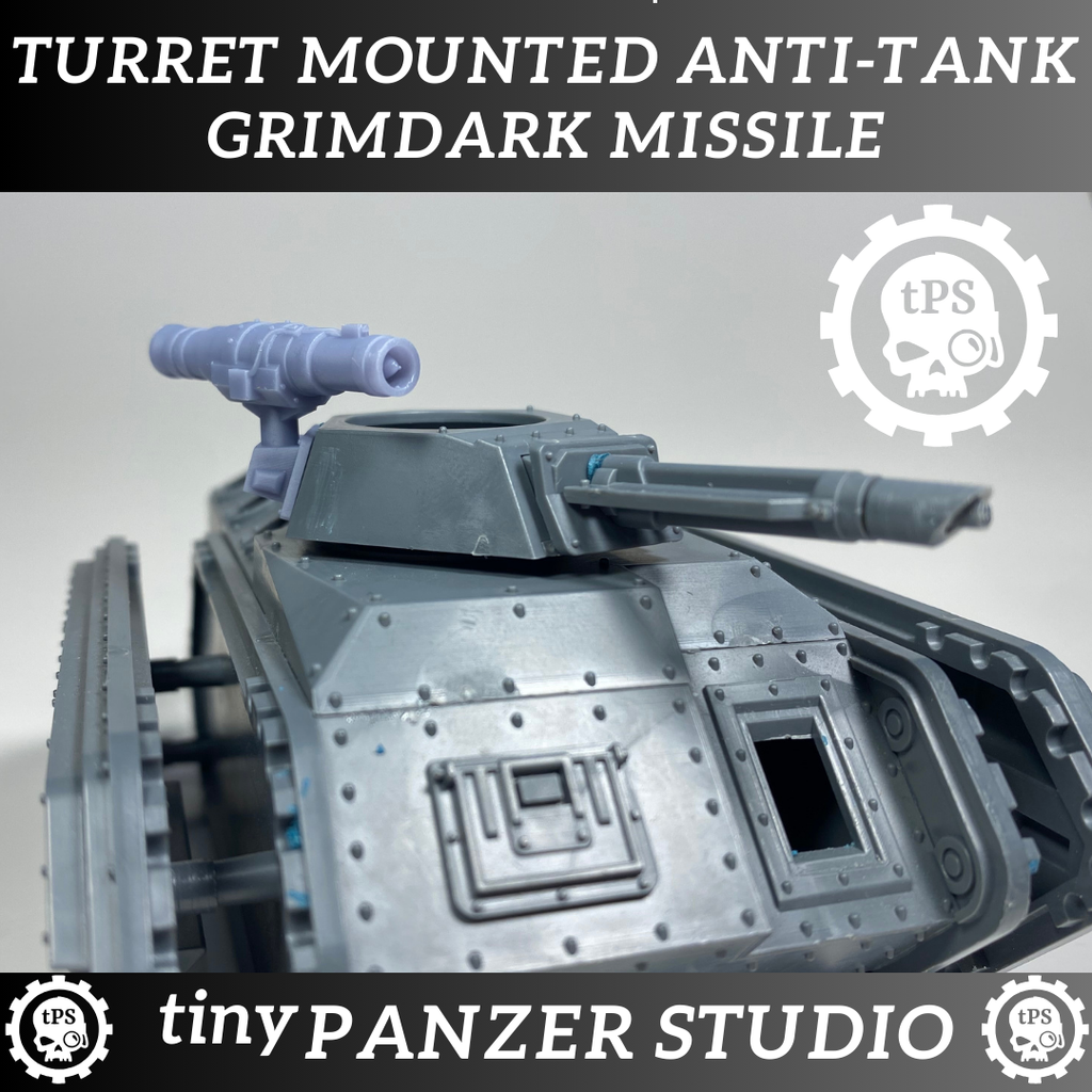 Anti-tank Grimdark Missle (ATGM) for Transport Turrets - Digital STL download