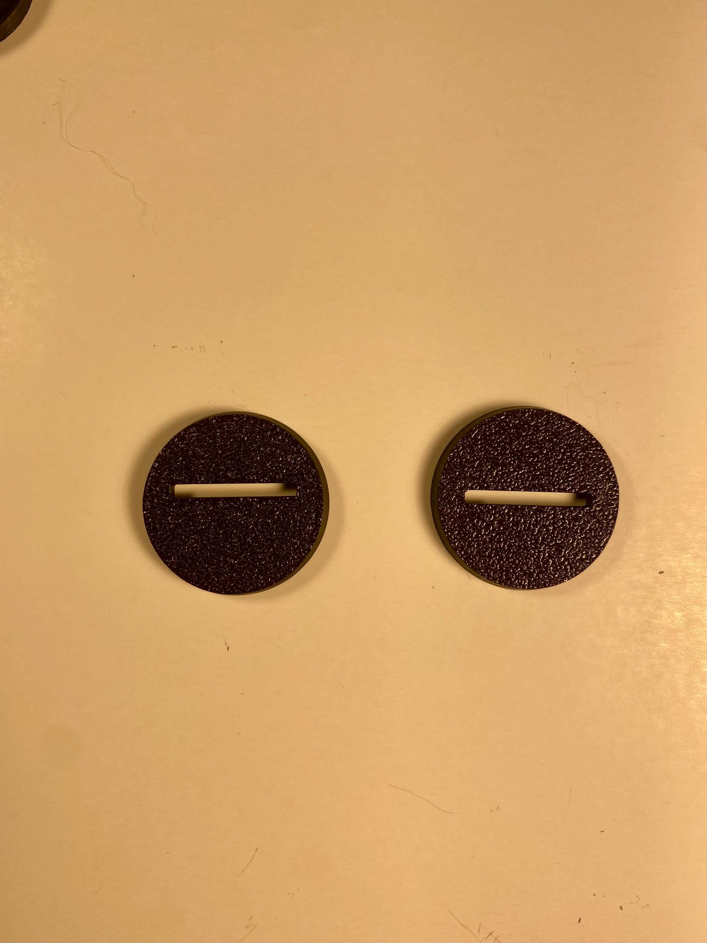 Slotted Round Bases with multiple magnet slots