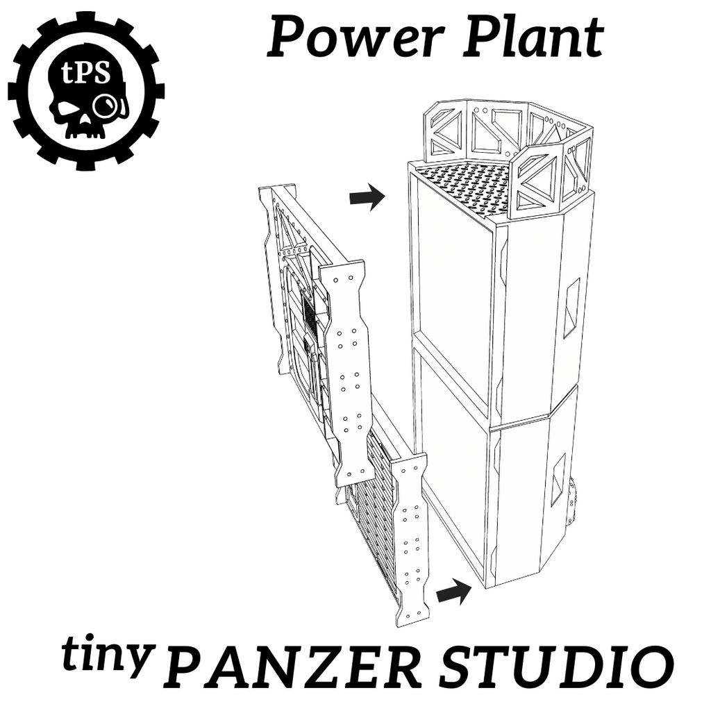 STL files - grimdark power plant (Digital Item)