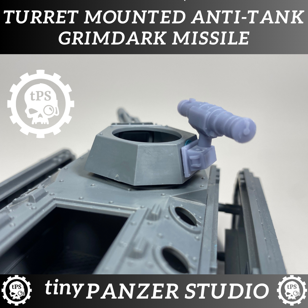 Anti-tank Grimdark Missle (ATGM) for Transport Turrets - Digital STL download