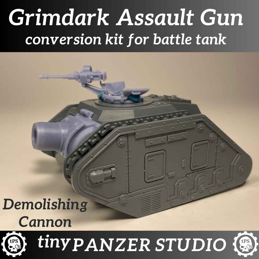 Assault Gun Conversion Kit for Grimdark Battle Tank