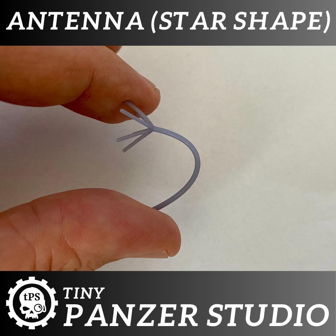 Antennas and mounts (set of 3) for tanks