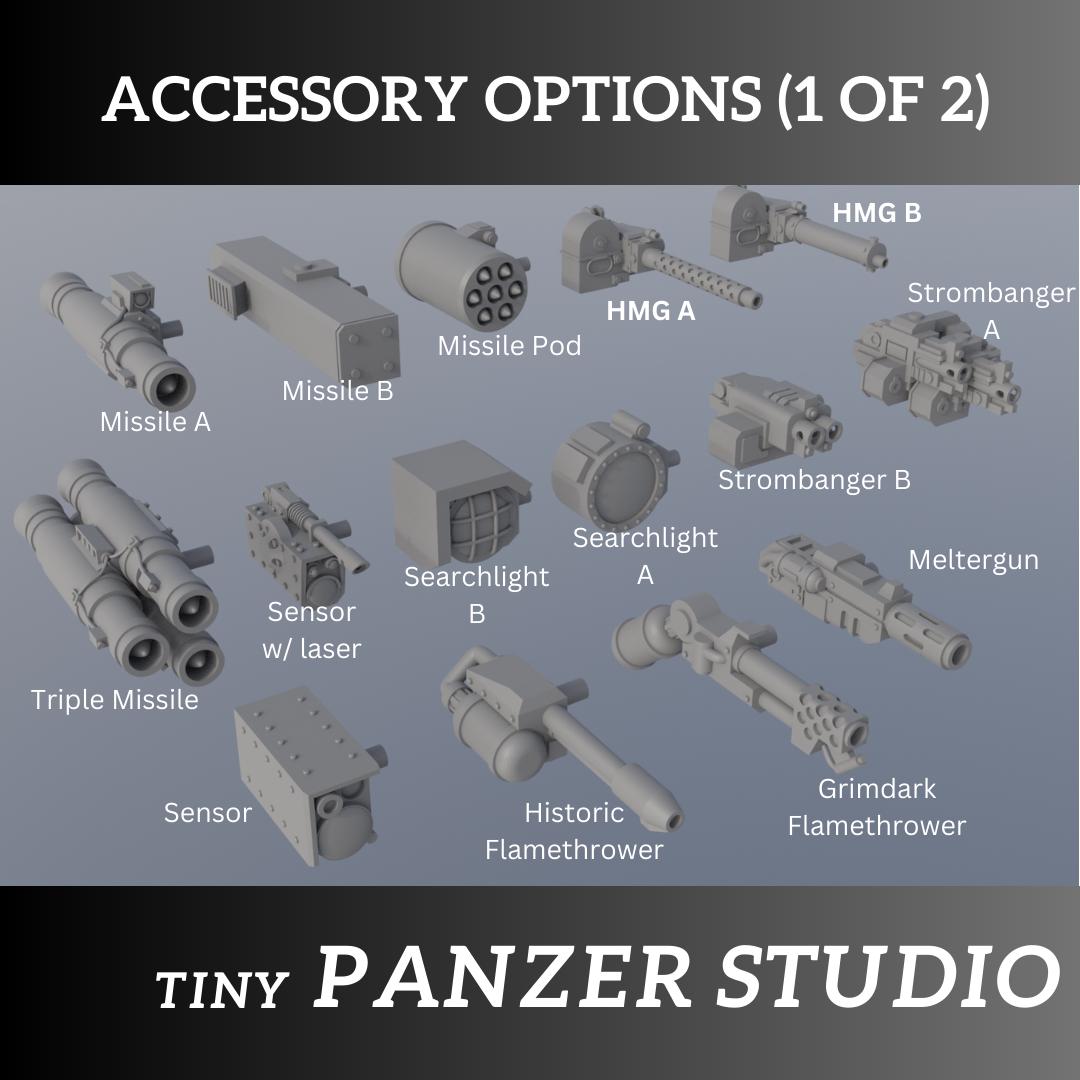 Grimdark Remote Turret for sci-fi armored space transport tank