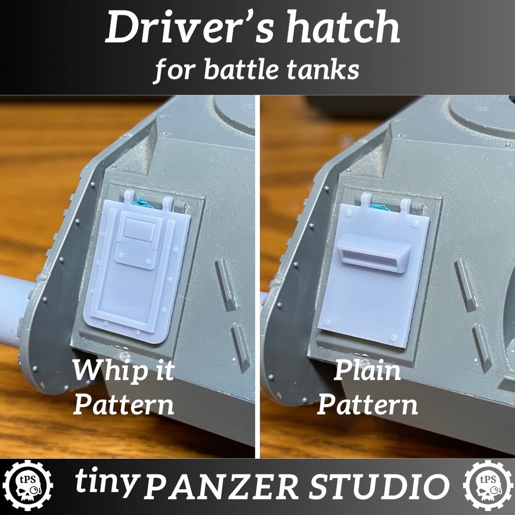 Driver's hatch / weapon mount for battle tank (set of 3)