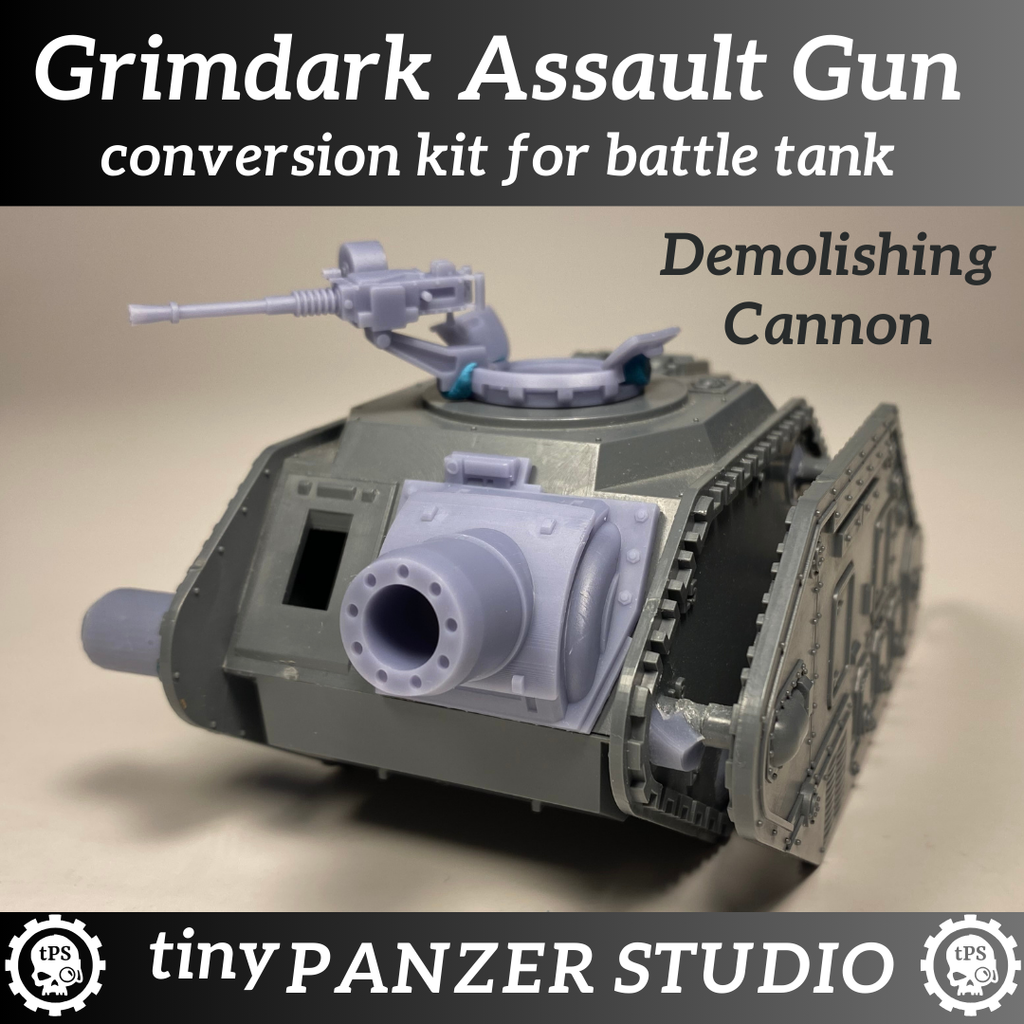 Assault Gun Conversion Kit for Grimdark Battle Tank