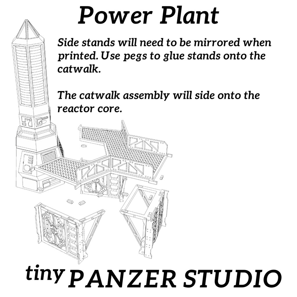STL files - grimdark power plant (Digital Item)