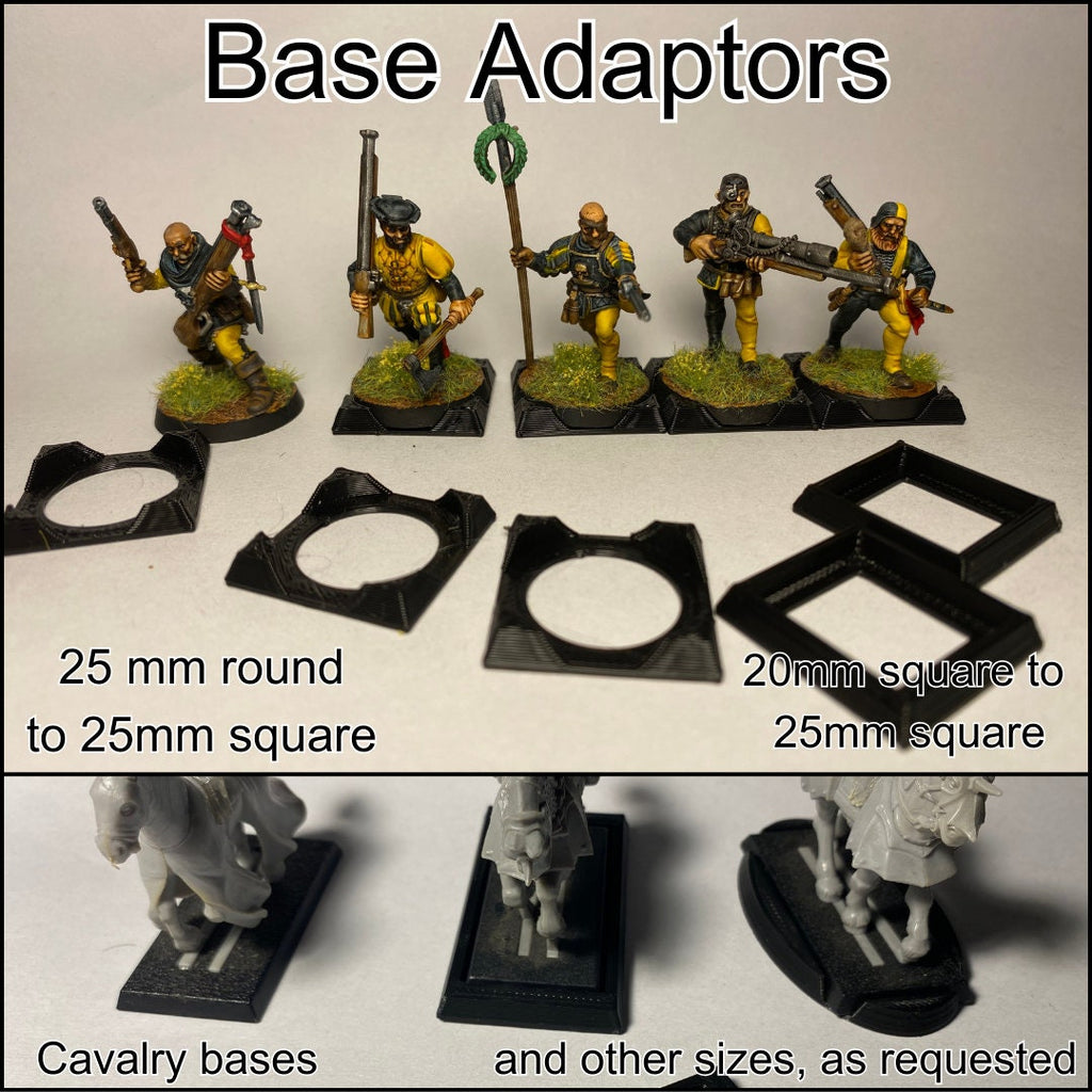 Round and square base adapters