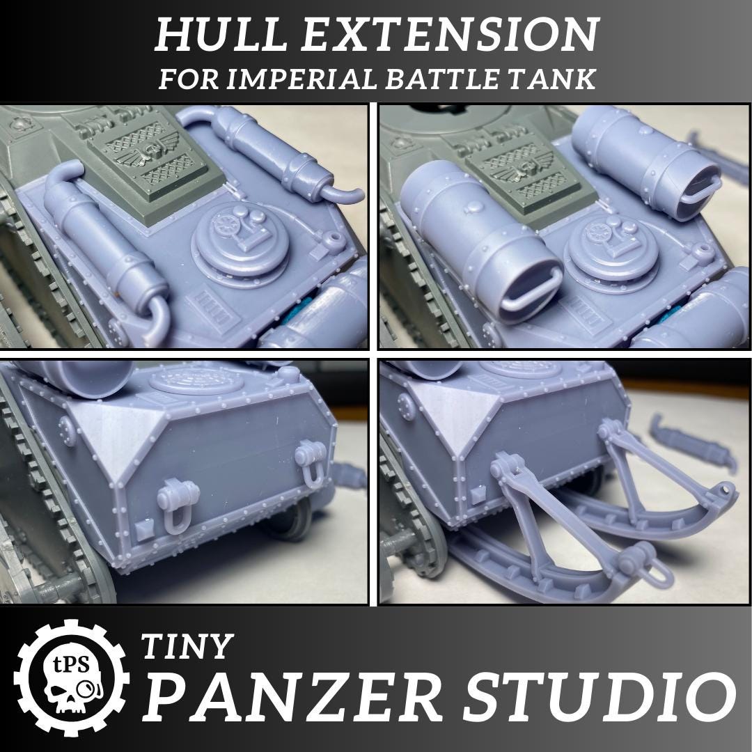 Hull extension kit for sci-fi tanks