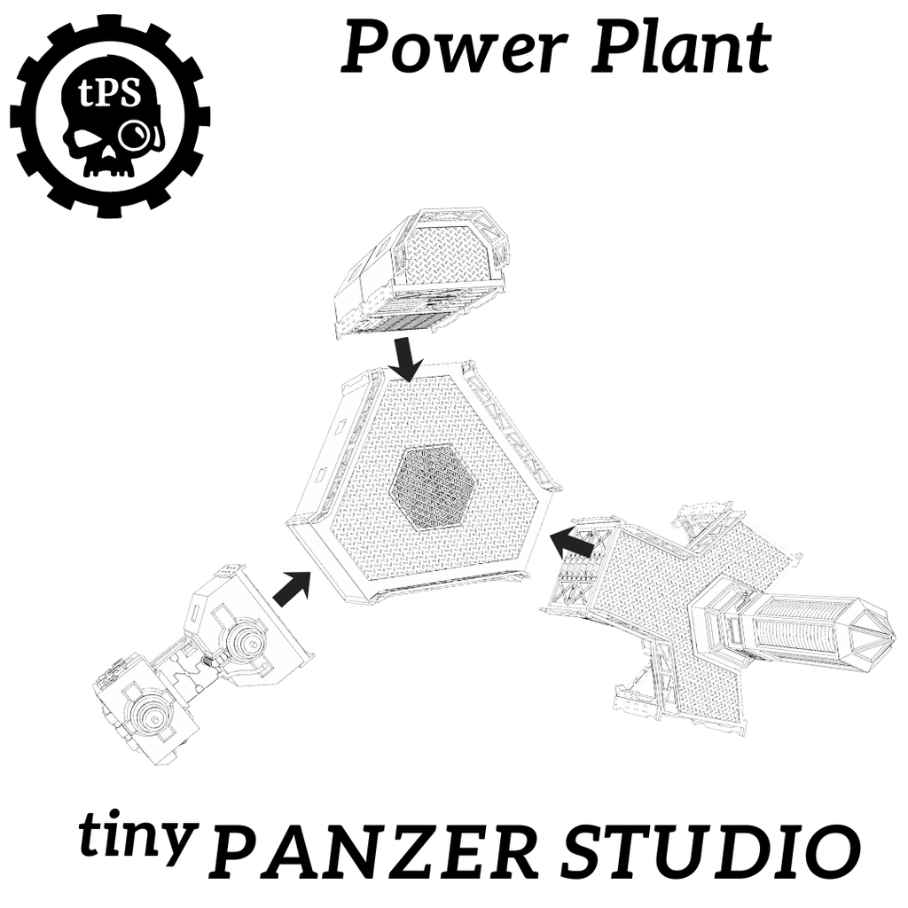 STL files - grimdark power plant (Digital Item)