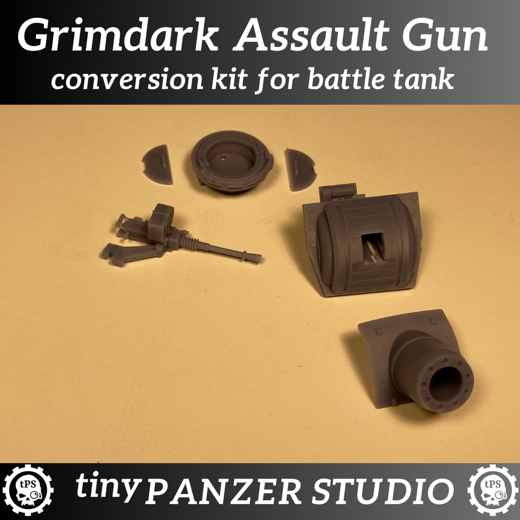 Assault Gun Conversion Kit for Grimdark Battle Tank