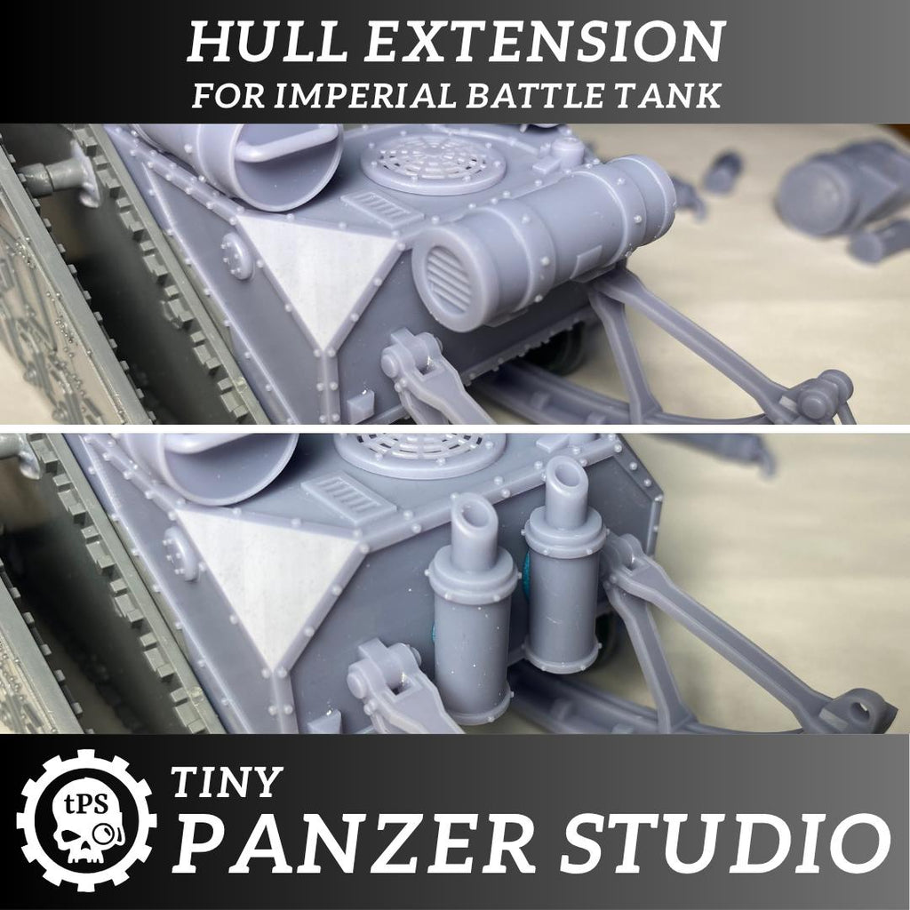 Hull extension kit for sci-fi tanks