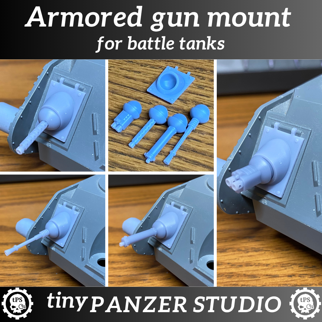 Driver's hatch / weapon mount for battle tank (set of 3)