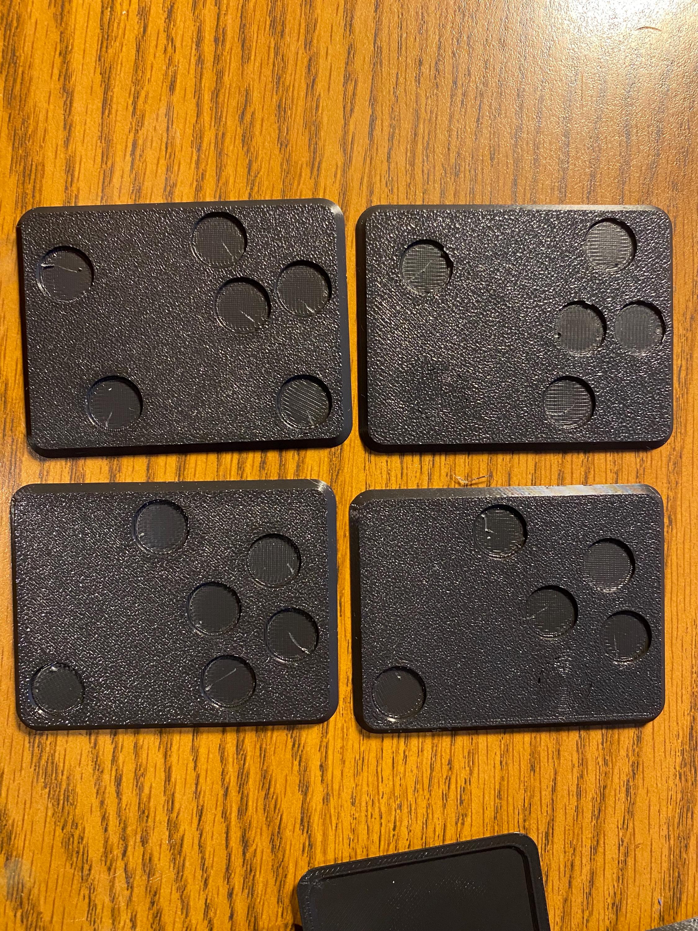 Magnet ready bases with holes compatible with Flames of War and Team Yankee