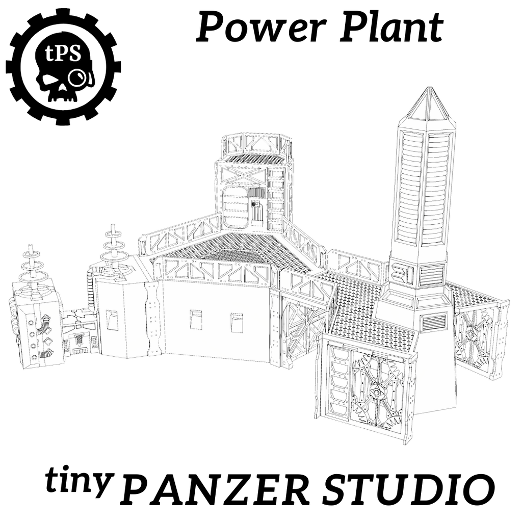 STL files - grimdark power plant (Digital Item)