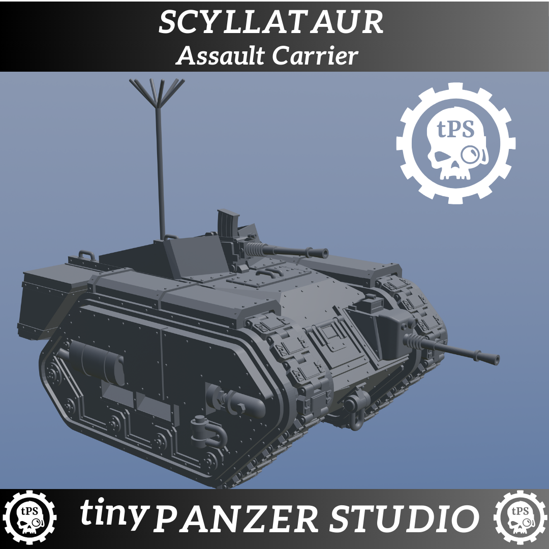 Scyllataur Assault Carrier and Artillery Tractor - Digital STL download