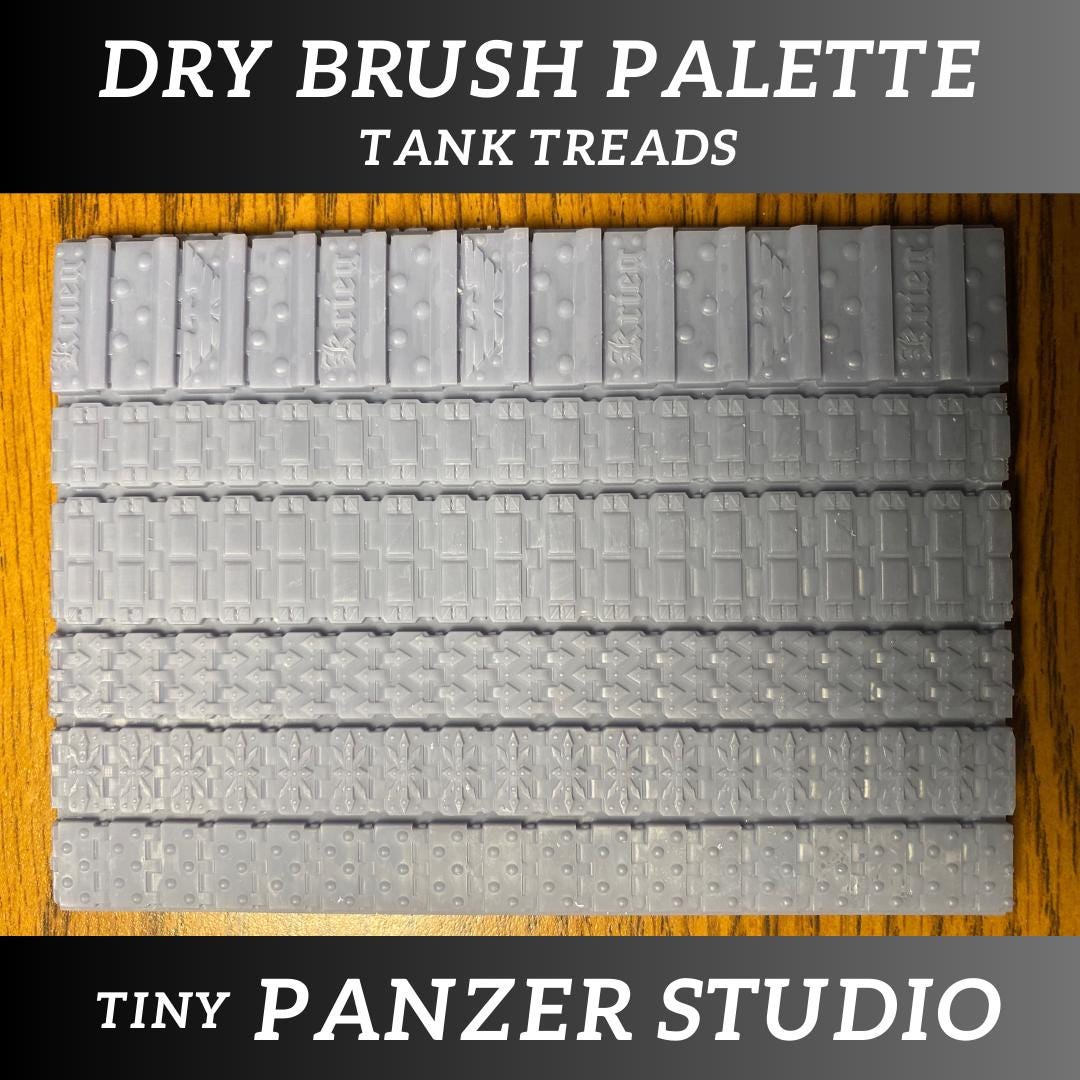 Dry Brush Palette, grimdark tank bits