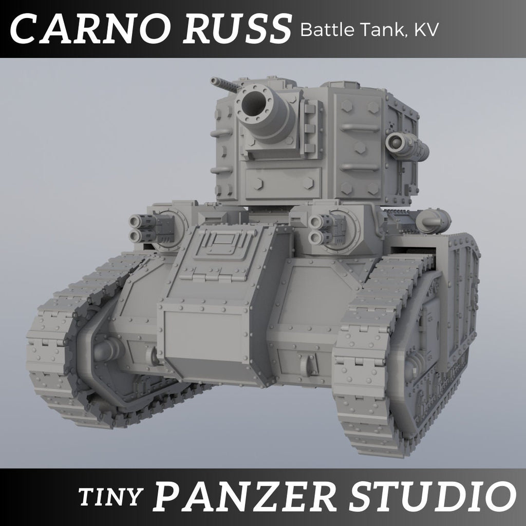Carnoruss Battle Tank, KV2 turret