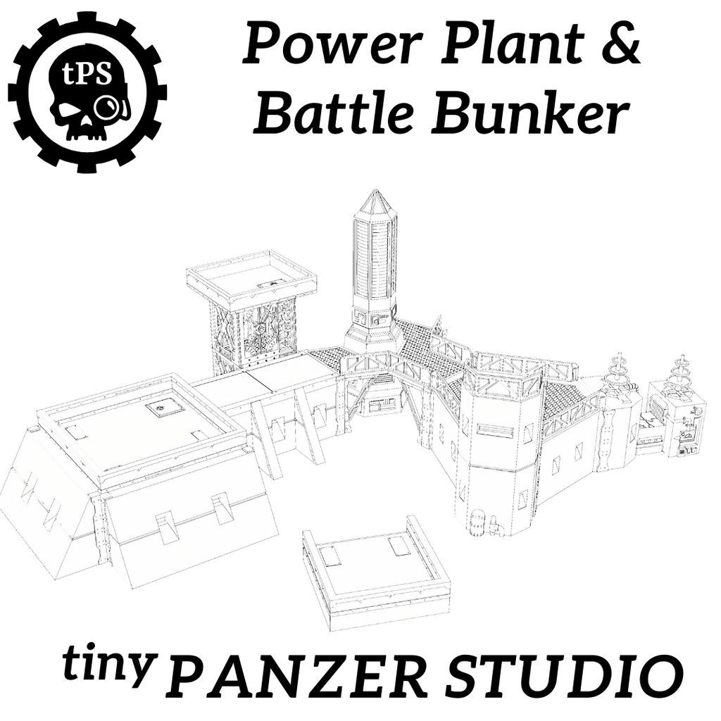 STL files - grimdark power plant (Digital Item)