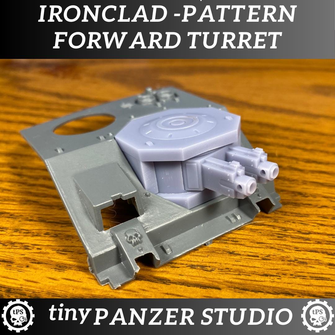 Ironclad Pattern Forward Turret for heavy space transport tank