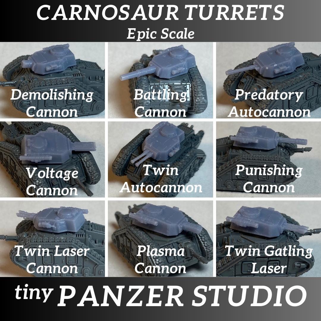 2x Carnosaur Battle Tank (epic scale/8mm)