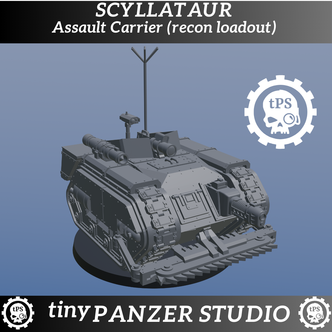 Scyllataur Assault Carrier and Artillery Tractor - Digital STL download