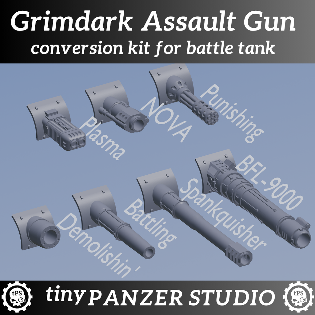 Assault Gun Conversion Kit for Grimdark Battle Tank