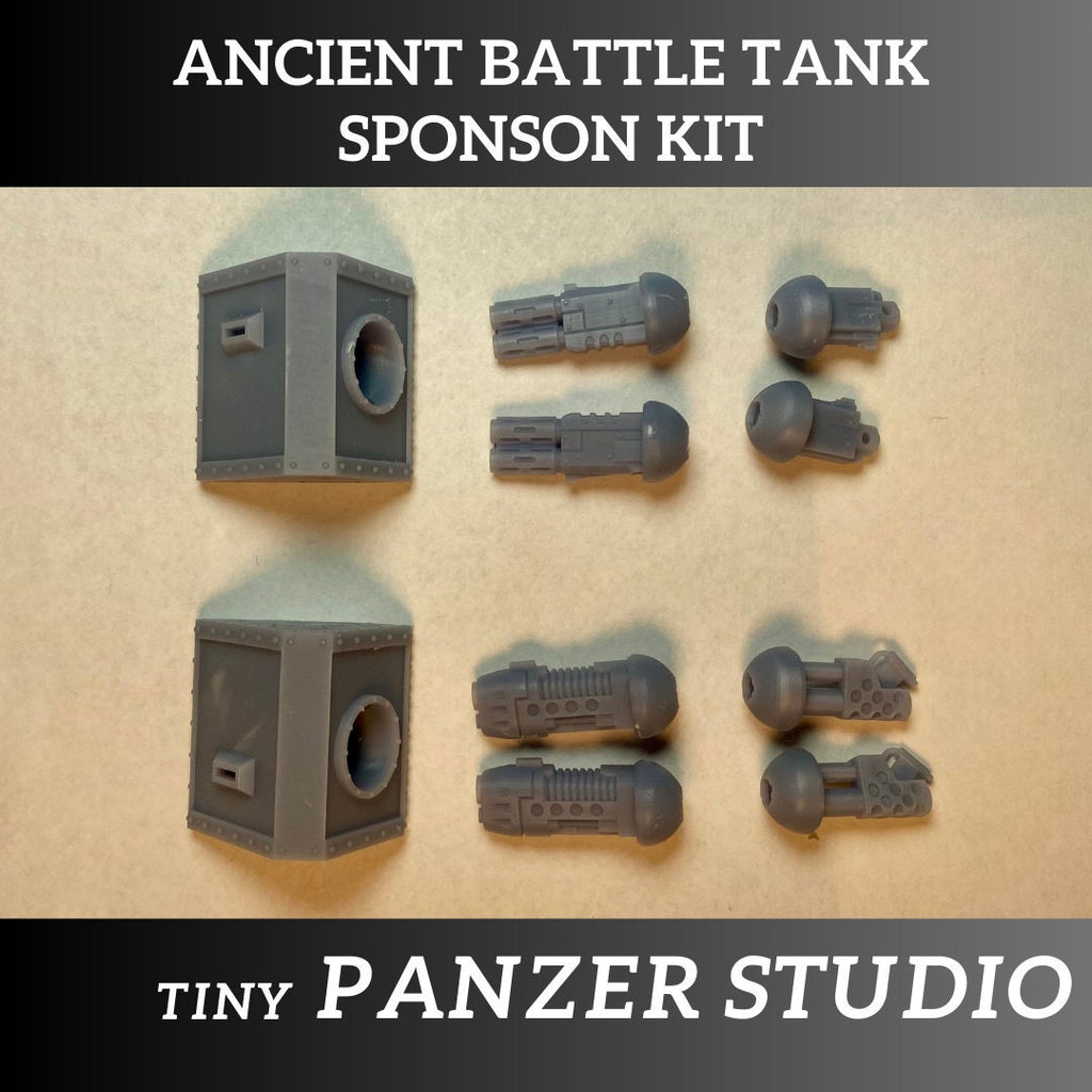 Sponson Kit for Ancient Battle Tank, ball-mount