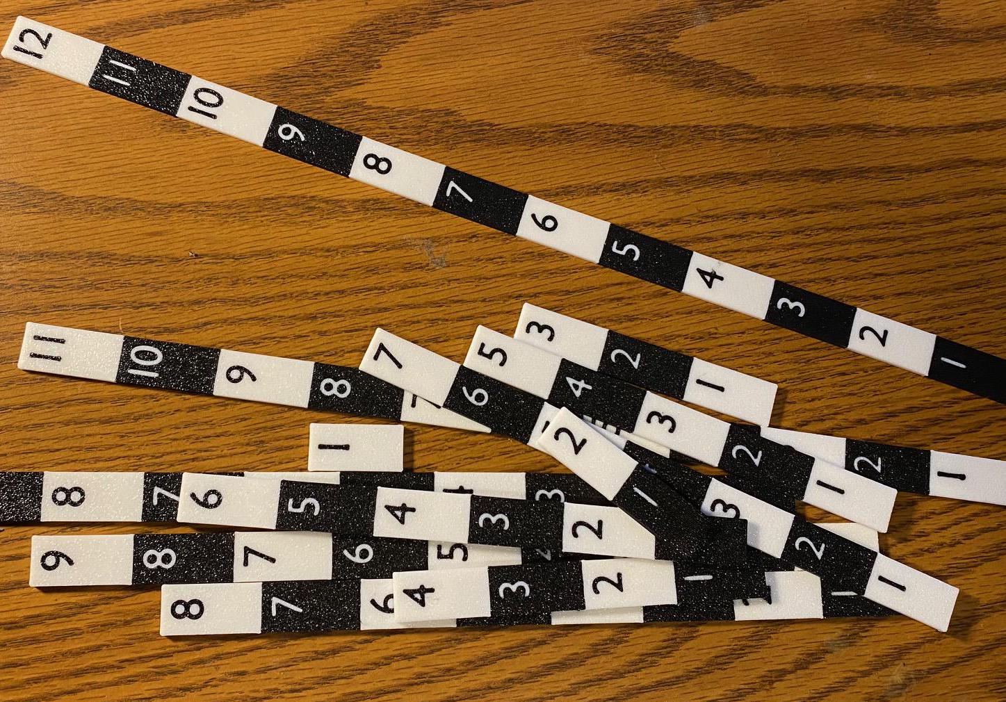 High Contrast Gaming Ruler Set