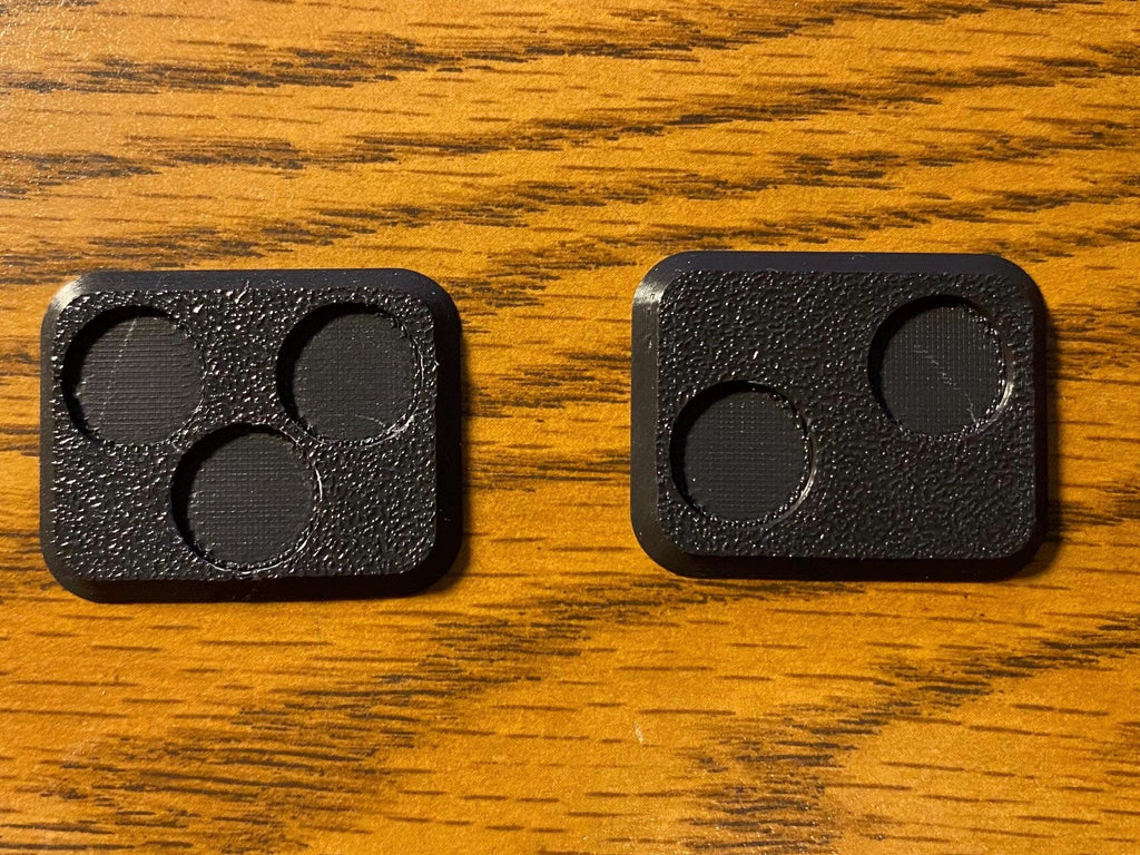 Magnet ready bases with holes compatible with Flames of War and Team Yankee