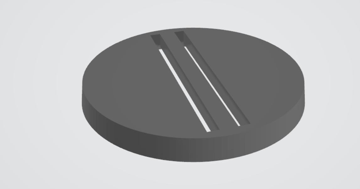 Slotted Round Bases with multiple magnet slots