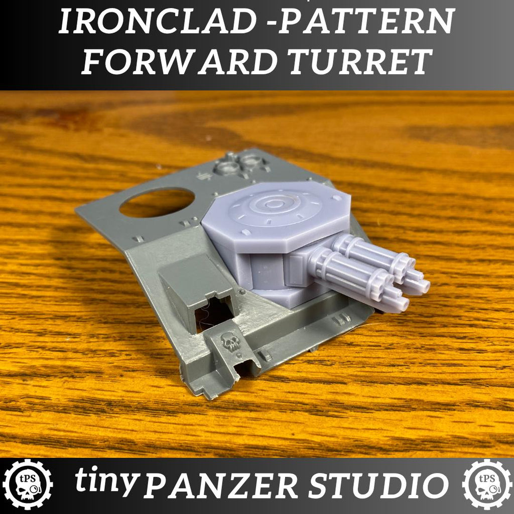 Ironclad Pattern Forward Turret for heavy space transport tank