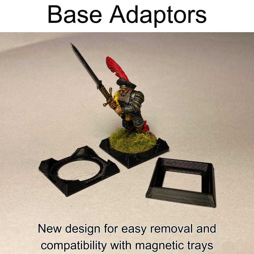 Round and square base adapters