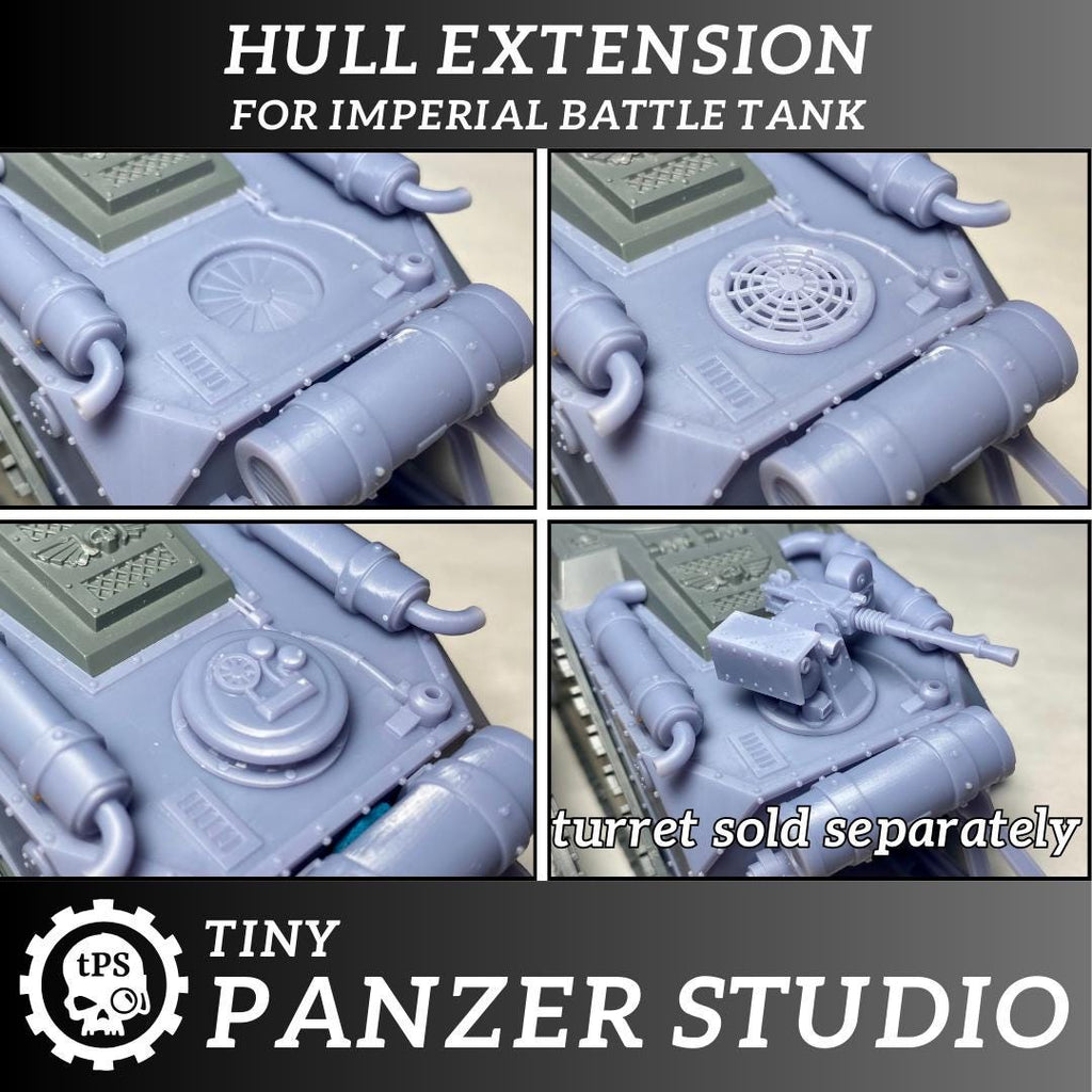 Hull extension kit for sci-fi tanks