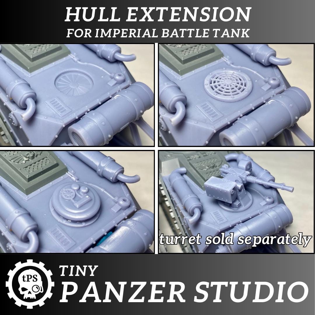 Hull extension kit for sci-fi tanks