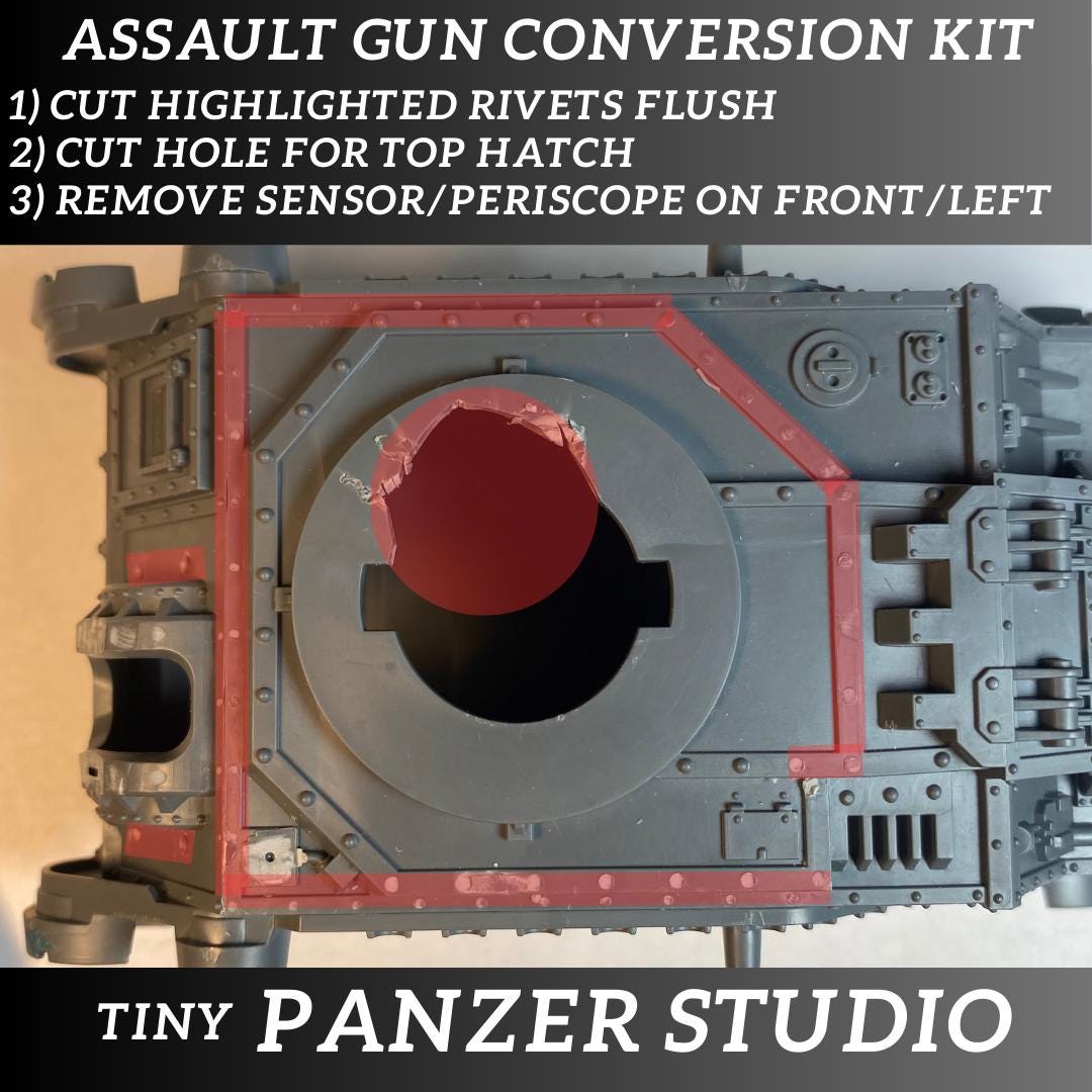 Assault Gun Conversion Kit for Ancient Battle Tank